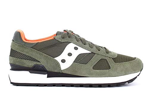 Saucony Shadow Original-M, Zapatillas Hombre, Verde (Dark Green/White), 40 EU