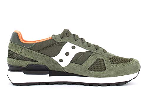 Saucony Shadow Original-M, Zapatillas Hombre, Verde (Dark Green/White), 40 EU