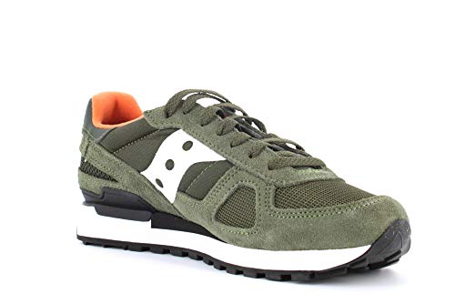 Saucony Shadow Original-M, Zapatillas Hombre, Verde (Dark Green/White), 40 EU