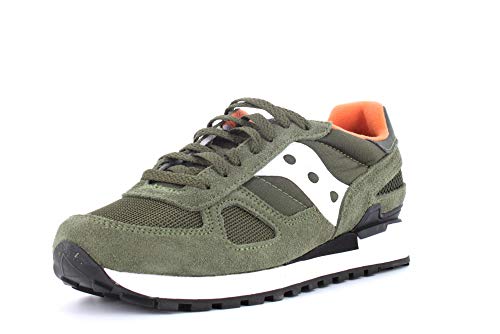 Saucony Shadow Original-M, Zapatillas Hombre, Verde (Dark Green/White), 40 EU