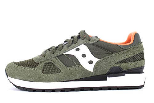 Saucony Shadow Original-M, Zapatillas Hombre, Verde (Dark Green/White), 40 EU