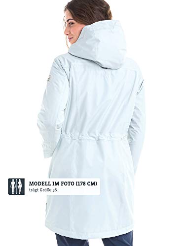 Schöffel Parka Malmö1 - Chaqueta impermeable para mujer con prácticos bolsillos, moderna y ligera para primavera y verano, Mujer, 12629, Blue Flower, 36