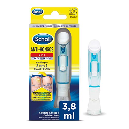 Scholl Anti-Hongos, Tratamiento Antifúngico para Uñas, Penetración Rápida y Resultados Duraderos - 3.8 ml