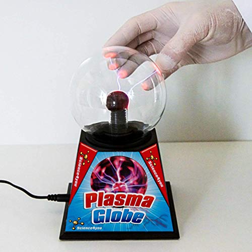 Science4you - Globo de Plasma - Juguete Científico Educativo, Lámpara Mágica con Sensor Táctil de Luz, Regalo Eléctrico para niños y niñas 7 8 9 10 - 14 años