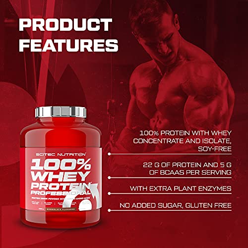 Scitec Nutrition 100% Whey Protein Professional Suplemento Nutricional de Proteinas con Sabor de Chocolate Cookies & Cream, 2350 g