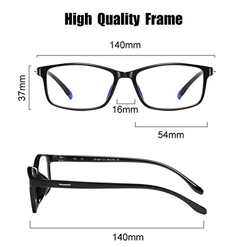 SCOBUTY Gafas Luz Azul,Gafas de Ordenador,Gafas con Filtro de luz Azul,Gafas de Pantalla,Antiluz Azul,Anti UV, Gafas para Ordenador Gaming PC para Hombre Mujer