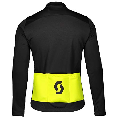 SCOTT Chaqueta RC Warm Hybrid WB, Hombres, blck/sul Yel, S