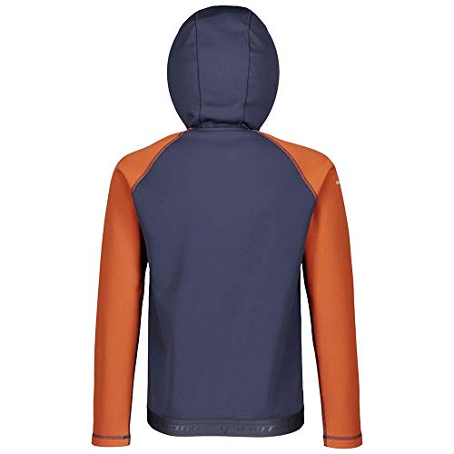 SCOTT JR Defined Tech - Chaqueta Deportiva con Capucha (Talla XL), Color Azul Oscuro y marrón