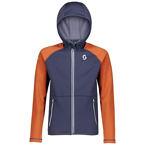 SCOTT JR Defined Tech - Chaqueta Deportiva con Capucha (Talla XL), Color Azul Oscuro y marrón