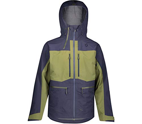 Scott M Vertic GTX 3L - Chaqueta, color azul oscuro/verde moss, tamaño medium