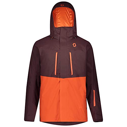 Scott MS Ultimate DRX - Chaqueta de esquí para hombre, Hombre, Red Fudge - Orange Pumpkin, medium