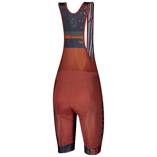 Scott RC Team ++ 2021 - Pantalón corto de ciclismo, color negro y blanco, Hombre, Rust Red - Midnight Blue, xx-large