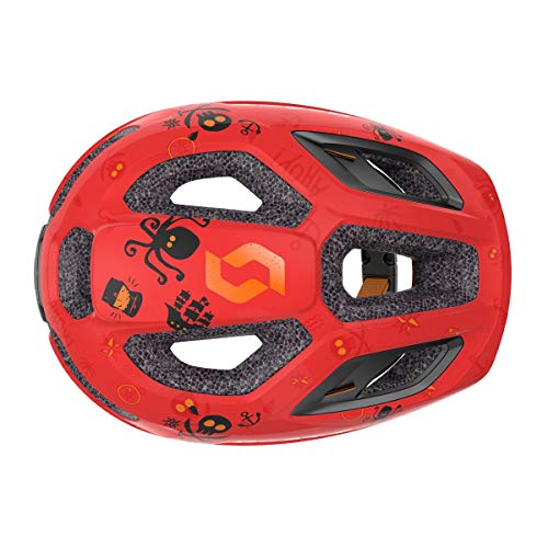 Scott Spunto Florida 2021 - Casco de bicicleta infantil (talla 46-52 cm), color rojo