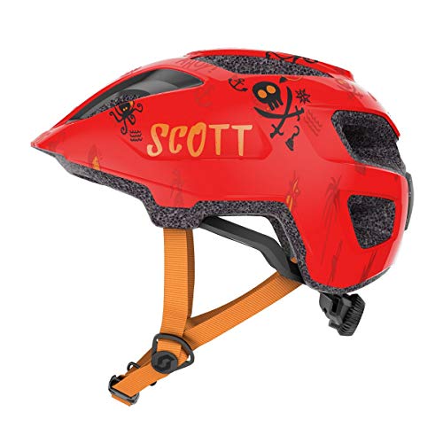 Scott Spunto Florida 2021 - Casco de bicicleta infantil (talla 46-52 cm), color rojo