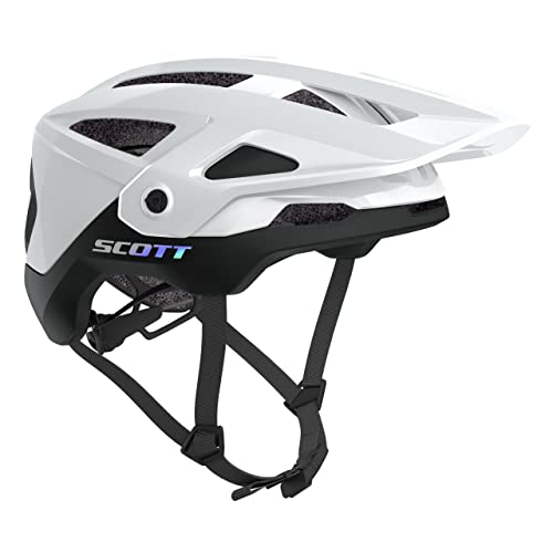 Scott Stego Plus MIPS 2022 - Casco para bicicleta de montaña (55-59 cm), color blanco y negro