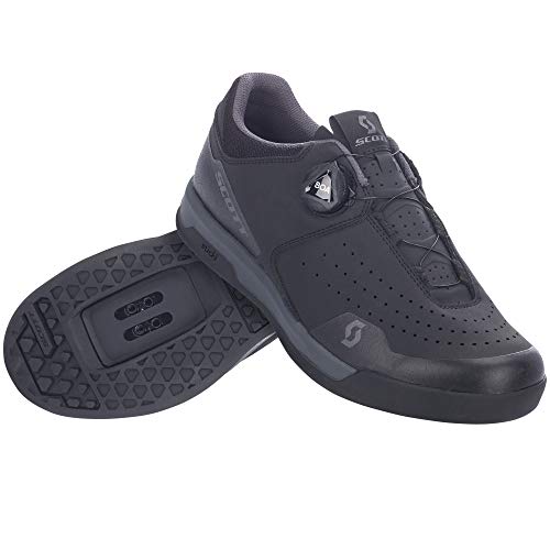 SCOTT Zapatilla Sport Volt Clip Ciclismo, Hombre, Matt Black Dark Grey, 48