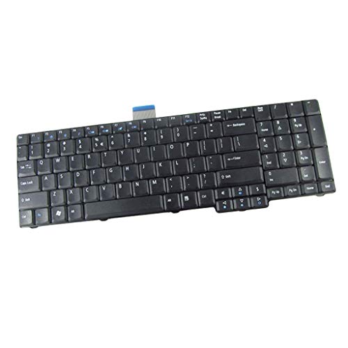 SDENSHI - Teclado inglés de repuesto para ordenador portátil Acer Aspire 7230 7630 7730, color negro