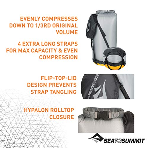 Sea to Summit Event Dry Compression Sack M Saco Montañismo, Alpinismo y Trekking, Adultos Unisex, Azul, Mediano