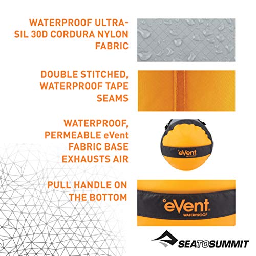 Sea to Summit Event Dry Compression Sack M Saco Montañismo, Alpinismo y Trekking, Adultos Unisex, Azul, Mediano