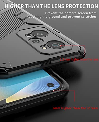 SEAHAI Funda para Realme GT Neo 2 (GT Neo2) Estuche, Carcasa de Antigolpes [Rugged Armour] Soporte Plegable Oculto Silicona TPU Bumper Anti-Caída Case para Realme GT Neo 2 (GT Neo2) - Verde