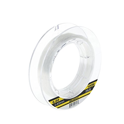 Seaknight Hilo de Pescar 100% fluorocarbono, 50M/100M y Formato Invisible 3-100LB