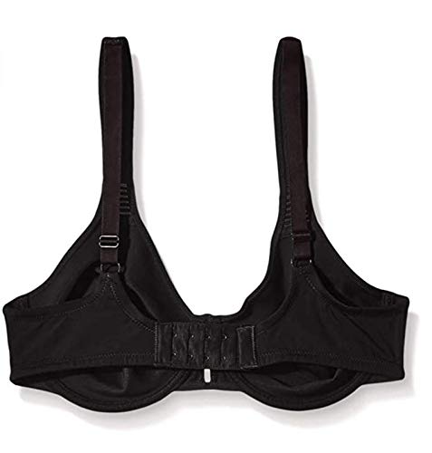 Selene Lorea 105F Negro, Sujetador con Aros, Reductor Minimizer, para Mujer, Negro ES Talla -105F, (Talla Europea - 90F)