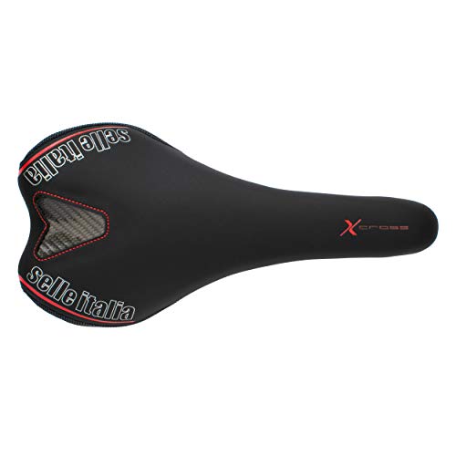 Selle Italia Sillín SLR X-Cross TM, Negro/Rojo