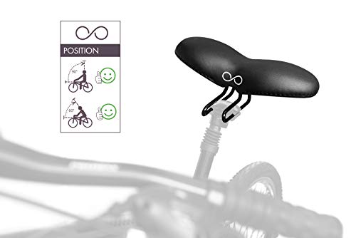 SellOttO FRECCIA - Nuevo sillín cómodo Gel Hombre Mujer antiprostatico, Vulvitis, Dermatitis - Ideal para bicicleta Ciutad, Eléctrica, Mountainbike