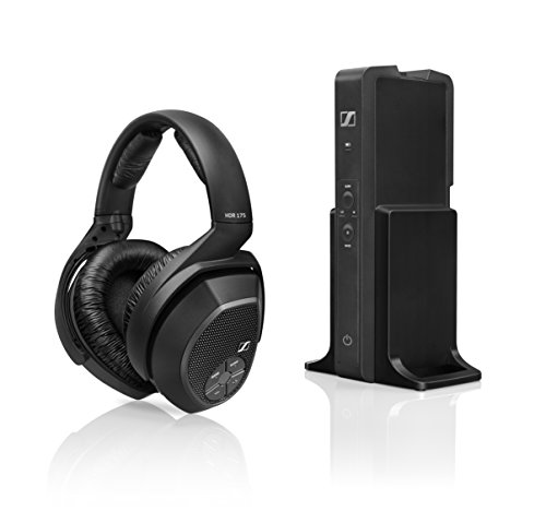 Sennheiser RS 175 Circumaural Diadema Negro RS 175, Circumaural, Diadema, Inalámbrico, 17-22000 Hz, 114 dB, Negro