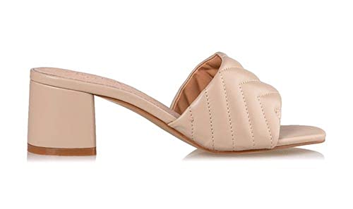 Señorita NV Mules, color Beige, talla 38 EU