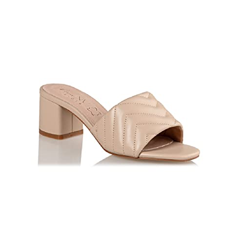 Señorita NV Mules, color Beige, talla 38 EU