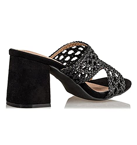 Señorita NV Mules, color Negro, talla 37 EU