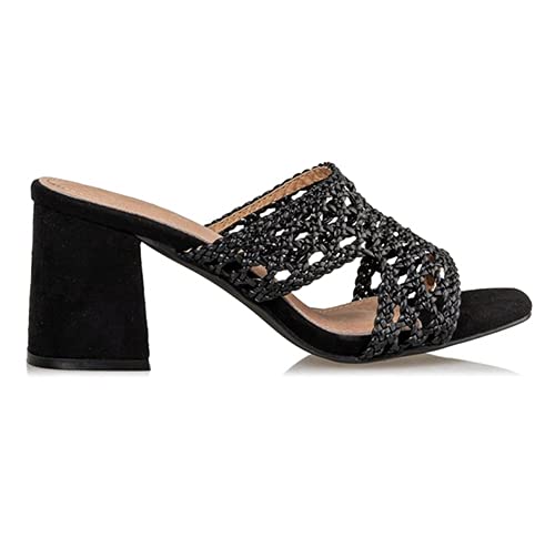 Señorita NV Mules, color Negro, talla 37 EU