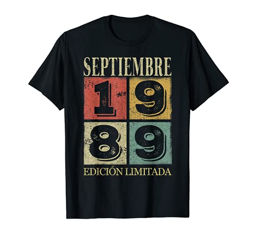 Septiembre 1989 Cumpleaños nacen Septiembre De 1989 Regalo Camiseta