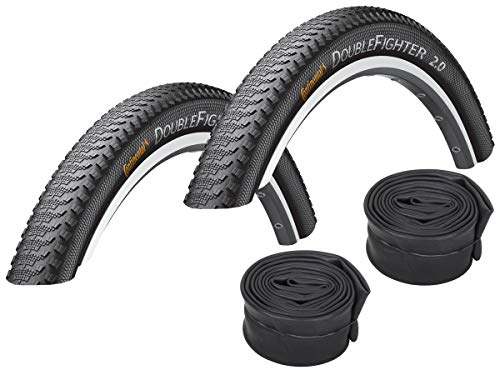 Set : 2 x Continental Double Fighter Iii 26 x 1.90/50–559 + Conti tuyaux Course Soupape