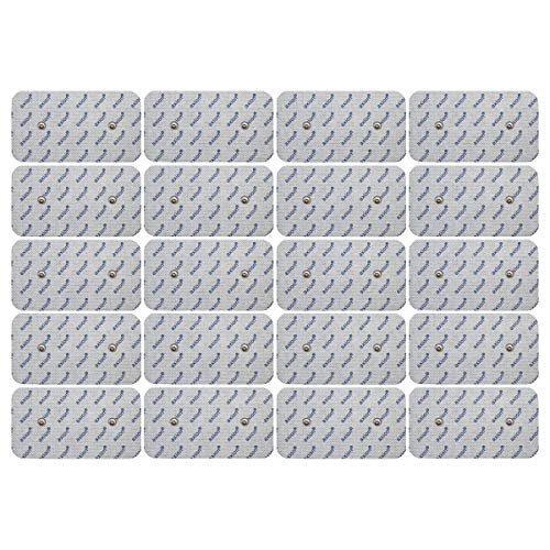 Set de 20 Electrodos axion | Son compatibles con COMPEX | Almohadillas para su aparato TENS y EMS | Set de parches mixtos para su electroestimulador/electroestimulación