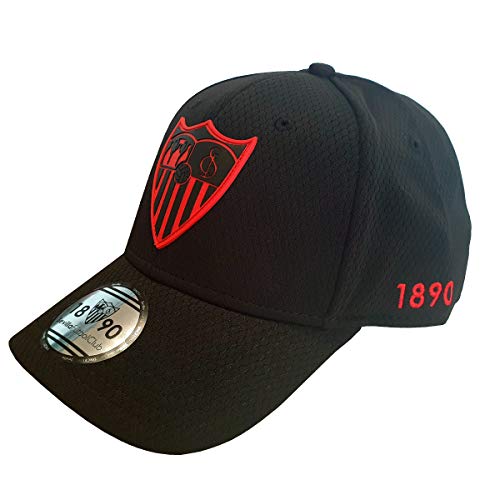 Sevilla CF Gorra Premium Negra Sevilla FC, Unisex Adulto, Talla Unica