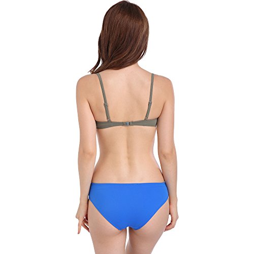 Shangrui Mujer Traje de baño de la Serie Moda Push-up Sostén Acolchado Bikini de 2 Piezas(FZSW1002)