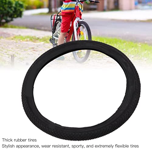 Shanrya Neumáticos de Goma para Bicicletas para Niños, Neumáticos de Bicicleta para Niños Flexibles Gruesos Más Rápidos Y Elegantes para Montar(20 * 2,125)