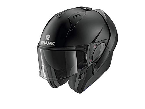 SHARK EVO ES Casco de Moto, Unisex-Adult, Nero Opaco, L