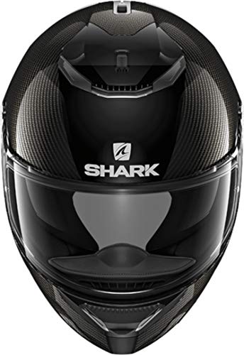 SHARK Spartan Carbon Skin Casco de Moto, Hombre, Negro, M
