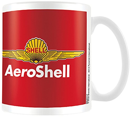 SHELL Carcasa Aeroshell Logo Tazas de cerámica,