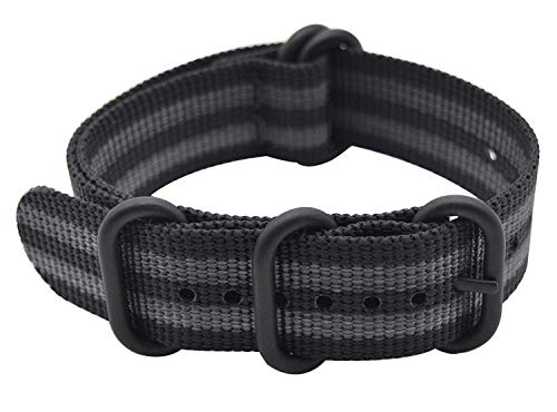 Shieranlee 24mm NATO Strap Repuesto de Correa de Reloj de Nailon para Spartan Sport Wrist HR Baro/Suunto D5/ Suunto 9 Baro/Suunto Traverse and Any Watches with 24mm Lug