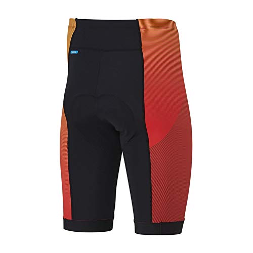 SHIMANO Culote S/T SH Team Culotte, Hombre, Rojo, M