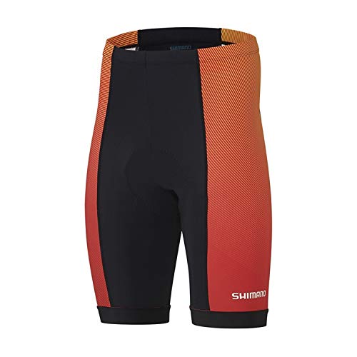 SHIMANO Culote S/T SH Team Culotte, Hombre, Rojo, M