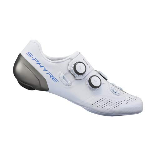 Shimano S-PHYRE RC9 (RC902) SPD-SL Zapatos, Blanco, Talla 44.5