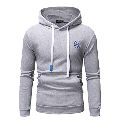 SHOBDW Sudaderas Hombre Con Capucha Rebajas Deportiva Sólido con Capucha con Cremallera Hoodie Cárdigan Suéter Elástico Gruesos Cálido Abrigo Otoño e Invierno Liquidación Venta (Gray,3XL)