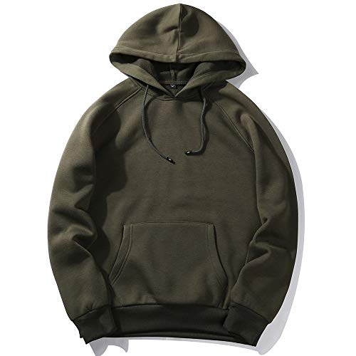 SHOBDW Sudaderas Hombre Con Capucha Y Cremallera Barato Chaqueta Deportiva Suelto Talla Grande Cuello O Pullover Hoodie Sweatshirt Cálido Suave Otoño e Invierno Liquidación Venta (S)