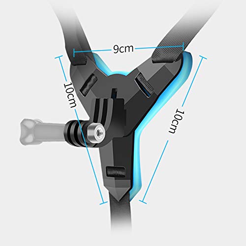 SHOOT Soporte de Fijación Titular de la Barbilla del Casco de la Motocicleta Cinturón de Casco Integrado para Cámara de Acción Deportiva para Gopro Hero 8/ Hero 7 / Hero 6 / Hero 5 / Yi/SJ CAM