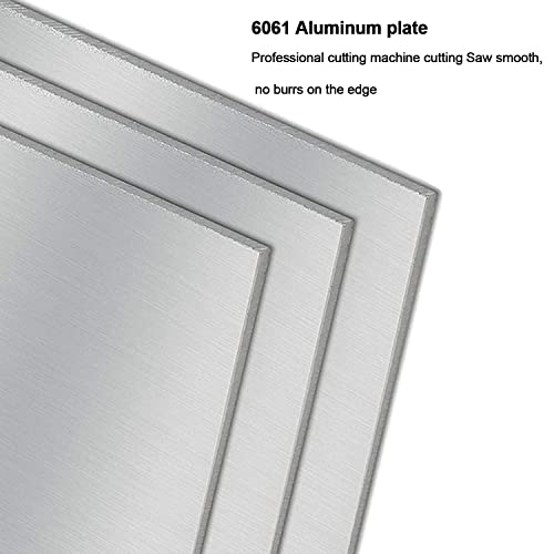SHOUCAN Espesor De Placa De Aluminio 6061 2-5 mm, 5 Piezas Hoja De Aluminio De 100X100 mm Material Duradero Y Práctico,100×100×2mm